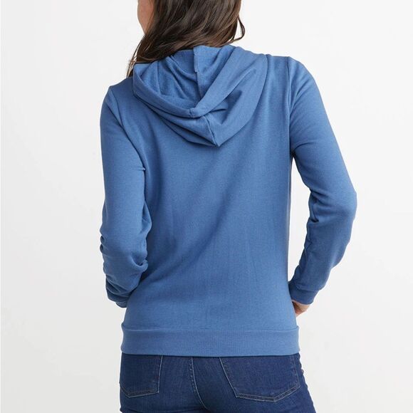 Marine Layer Afternoon Hoodie in Faded Navy Blue Size Small NWT - Picture 2 of 8